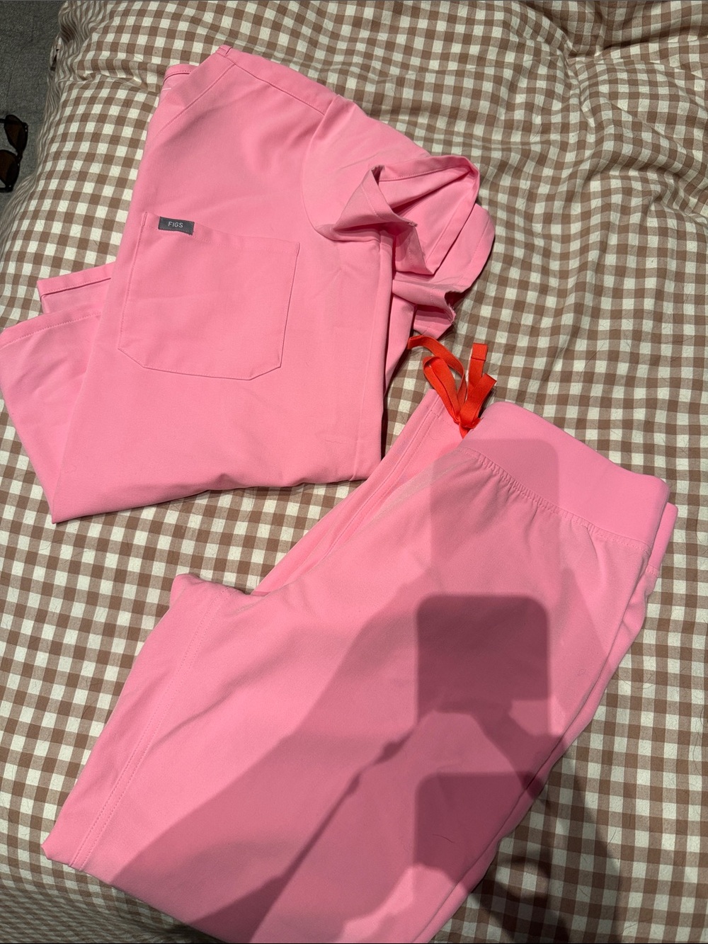 FIGS sunrise pink scrubs